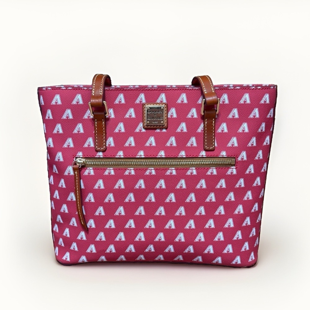 Dooney & Bourke Arizona Diamondbacks MLB Signature Shopper Tote Red Purse Bag